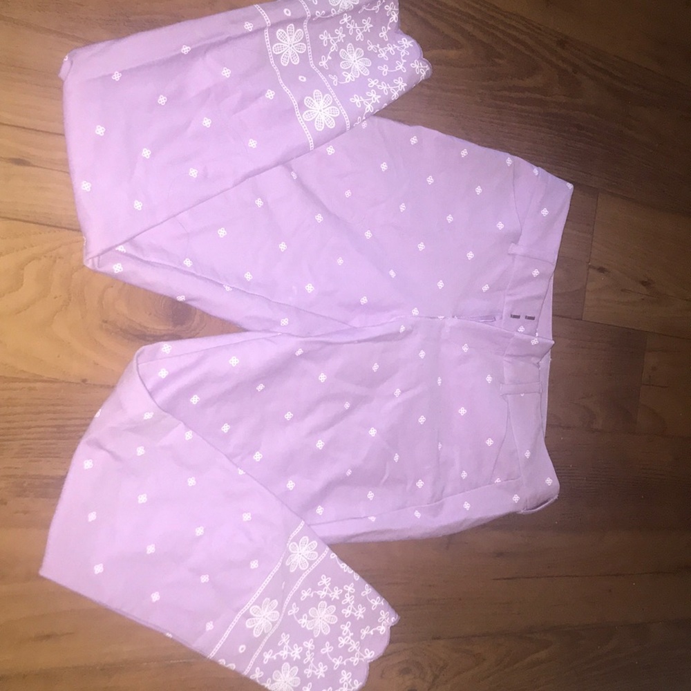 purple caci pants